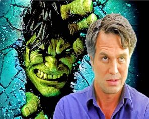 Hulk Mark Ruffalo paint by numbers