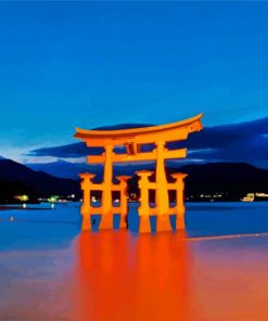 Itsukushima Shrine Hatsukaichi paint by numbers