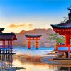 Itsukushima Shrine Japan paint by number