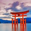 Itsukushima Shrine paint by numbers