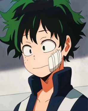 Izuku Midoriya Deku My Hero Academia paint by numbers