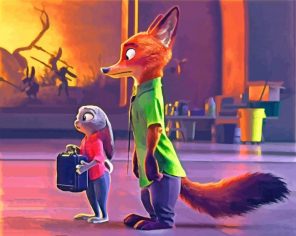 Juddy And Nick Zootopia paint by number