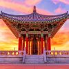 Korean Friendship Bell At Sunset Paint By Numbers