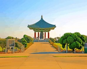 Korean Friendship Bell California paint by number