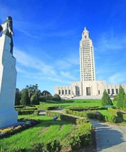 Louisiana State Capitol paint by numbers