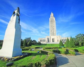 Louisiana State Capitol paint by numbers