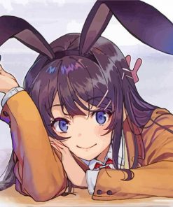 Mai Sakurajima Bunny Girl Anime pant by numbers