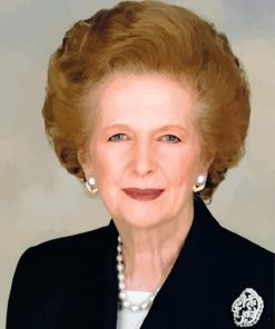 Margaret Thatcher Portrait paint by numbers