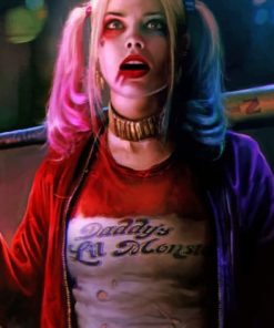 Margot Robbie As Harley Quinn paint by numbers