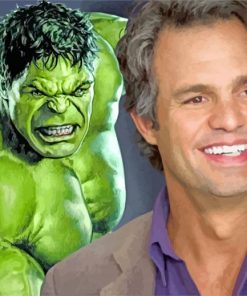 Mark Ruffalo Hulk paint by numbers