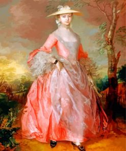 Mary Countess Howe gainsborough paint by numbers