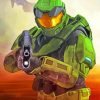 Master Chief The Halo paint by numbers