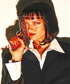 Mia Wallace Pulp Fiction Painting by number