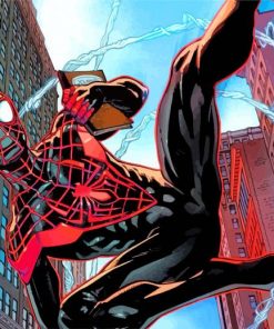 Miles Morales Superhero paint by number