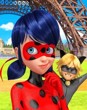 Miraculous Ladybug Comic Paint by number