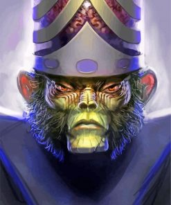 Mojo Jojo Monkey Paint by numbers