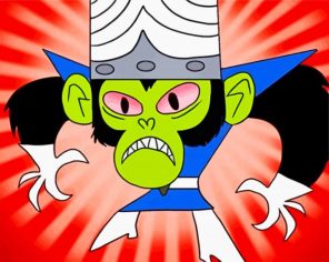 Mojo Jojo Villain Paint by numbers