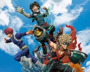 My Hero Academia Characters paint by numbers