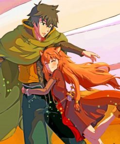 Naofumi and Raphtalia Anime Characters paint by numbers