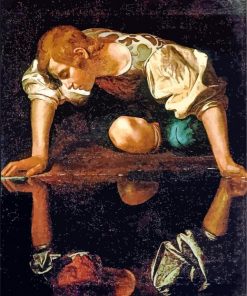 Narcissus Caravaggio paint by number