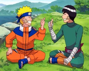 Naruto And Rock Lee paint by number