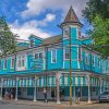 New Orleans Blue House paint by numbers