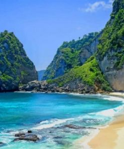 Nusa Penida Beach Bali Indonesia paint by numbers