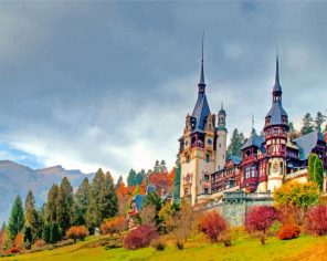 Peles castle Sinaia paint by number