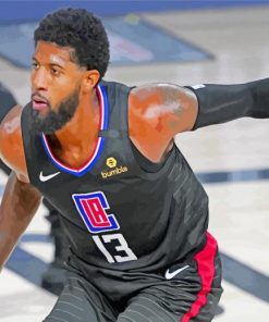 Player Paul George paint by number