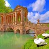 Prior Park Garden And Ducks paint by number