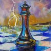 Queen Chess Piece paint by number