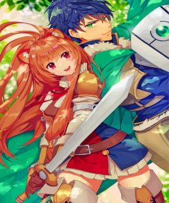 Raphtalia And Naofumi Iwatani paint by number