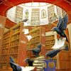 Ravens In The Library Paint By Number