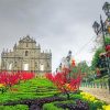 Ruins Of St Pauls Macao paint by number