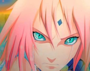 Sakura Haruno paint by numbers