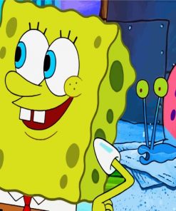 SpongeBob SquarePants Gary paint by numbers