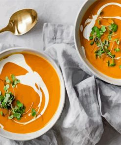 Squash Soup Bowls paint by number