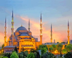 Sultan Ahmed Mosque paint by number