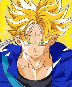 Super Saiyan Trunks paint by numbers