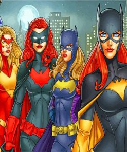 Superheroes Girls Paint by numbers