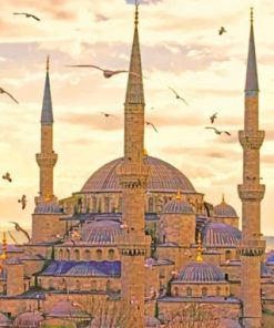 The Blue Mosque Turkey paint by numbers