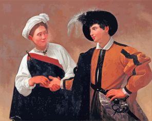 The Fortune Teller by Caravaggio paint by numbers