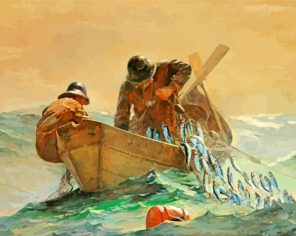 The Herring Net winslow homer paint by number