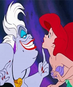 The Little Mermaid And Ursula paint by number