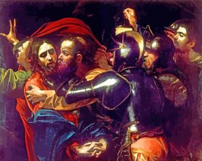 The Taking of Christ by Caravaggio paint by numbers