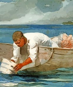 The Water Fan Winslow Homer paint by number