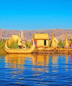 Titicaca Lake Peru paint by numbers