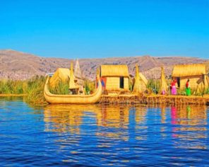 Titicaca Lake Peru paint by numbers