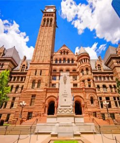 Toronto Old City Hall canada paint by numbers