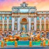 Trevi Fountain Rome Italy paint by numbers